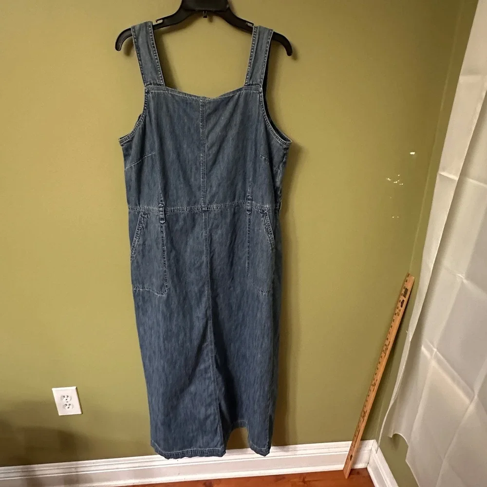 eddie bauer denim dress Vintage Charm – Sara Boutique front detail Ellie Denim Dress - Medium